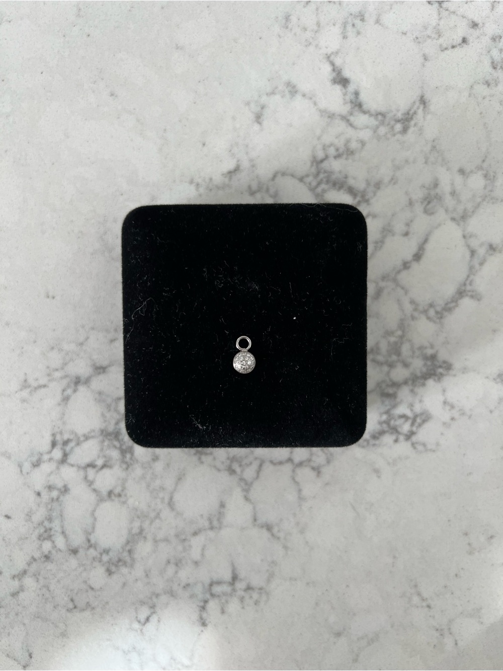 Silver Pavé Charm